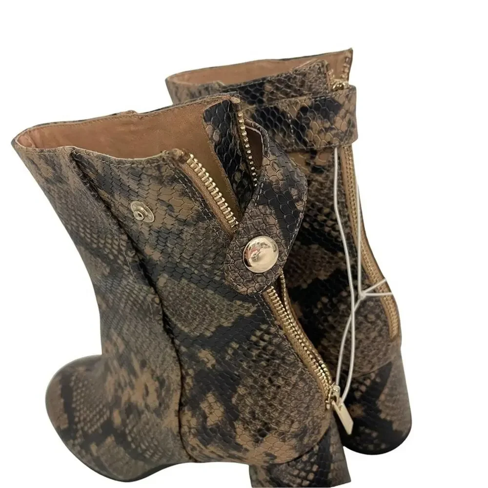 Joie Snake Heeled Boots - Picture 10 of 11